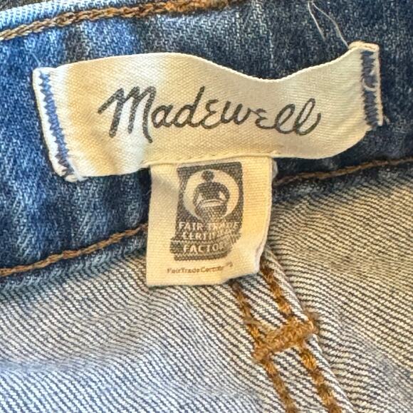 Madewell The Perfect Vintage Full-Length Jean Distressed Wash Blue Denim Size 25 - Picture 6 of 12